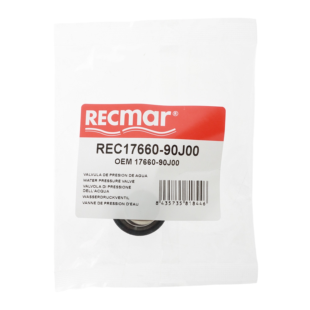 Recmar Water Relief Valve 17660-90J00 for Suzuki 90-200HP
