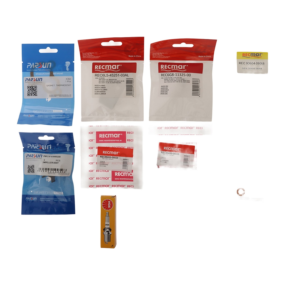 Recmar Service Maintenance Kit for Yamaha F2.5B 2015 Onwards Outboard Engines