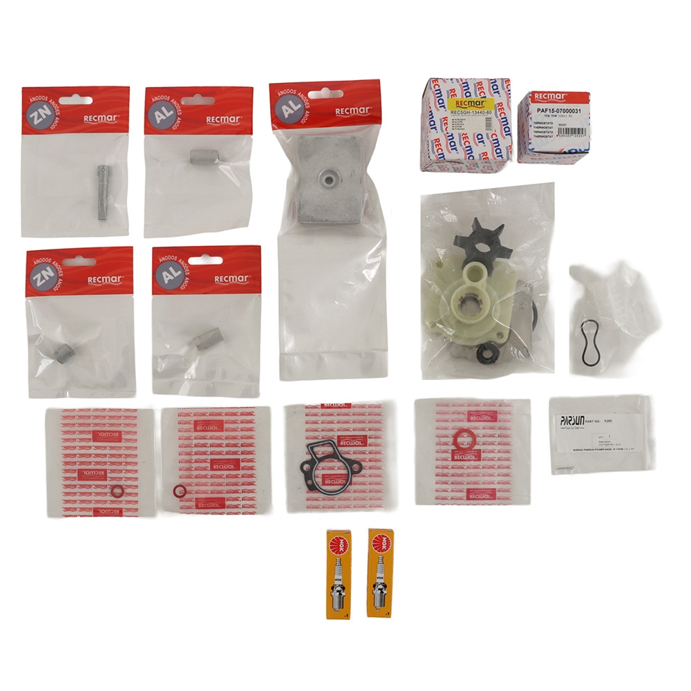 Recmar Service Maintenance Kit for Yamaha F25D 2009 Onwards Outboard Engines