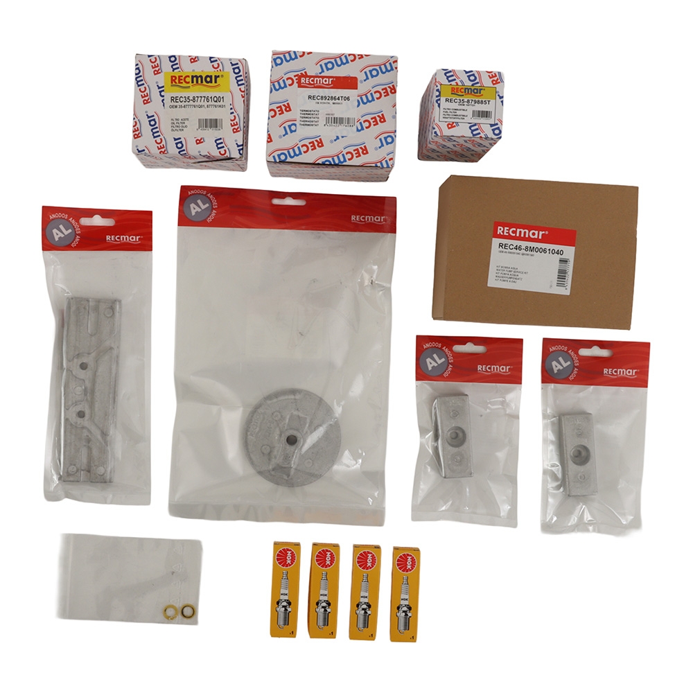 Recmar Service Maintenance Kit for Mercury/Mariner 4-Stroke 135HP/150HP EFI Outboard Engines