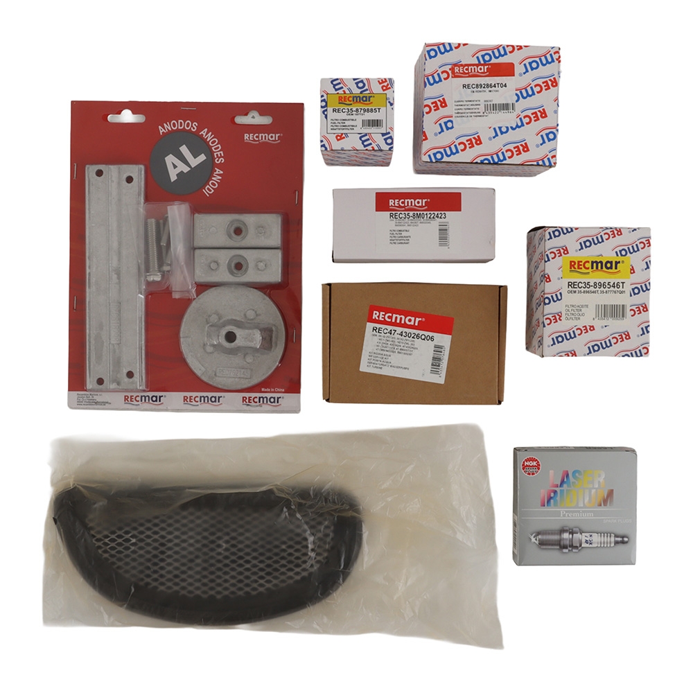 Recmar Service Maintenance Kit for Mercury Verado 4-Stroke 135HP/150HP/175HP/200HP Outboard Engines