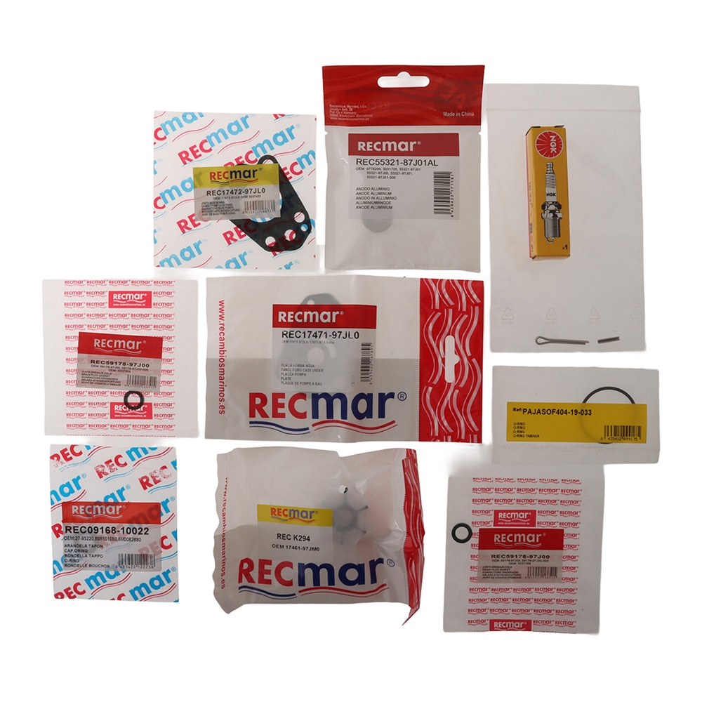 Recmar Service Maintenance Kit for Suzuki DF2/DF2.5 2012 Onwards Outboard Engines