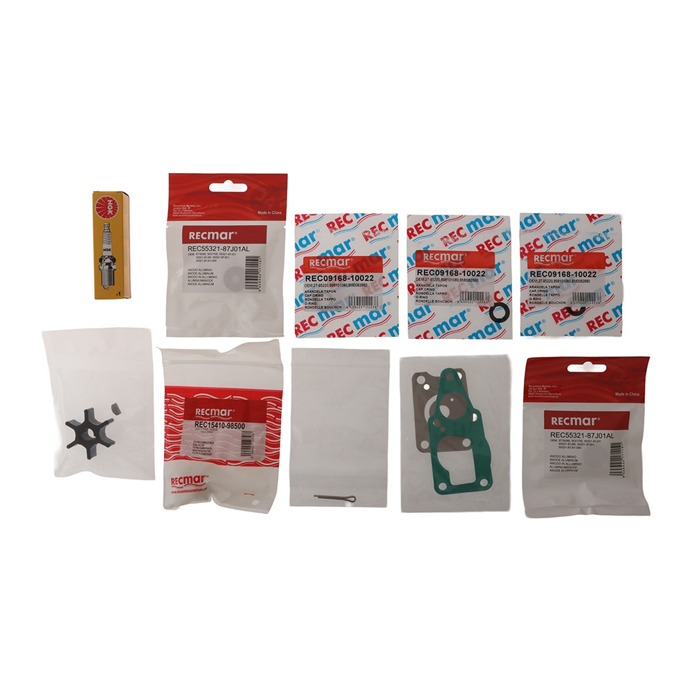 Recmar Service Maintenance Kit for Suzuki DF4/DF5/DF6 2002-2010 Outboard Engines