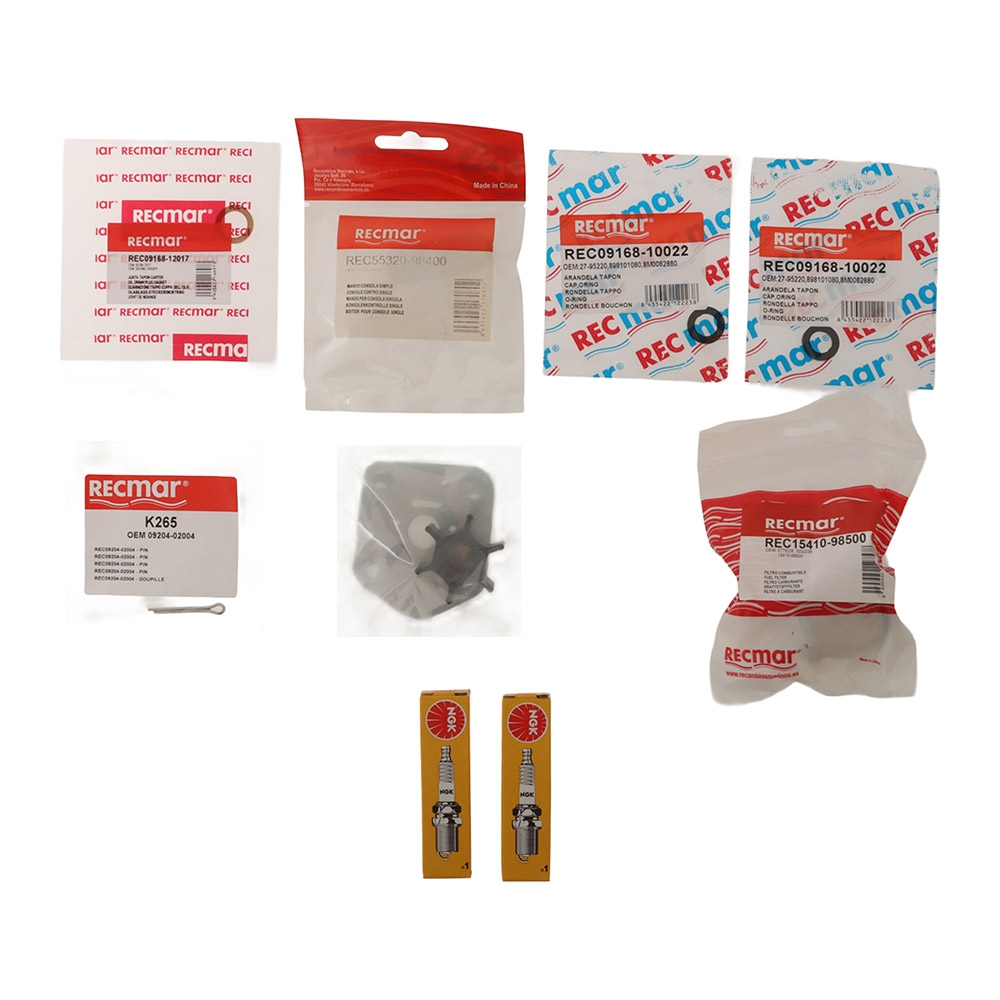 Recmar Service Maintenance Kit for Suzuki DF9.9/DF15 2011-2013 Outboard Engines
