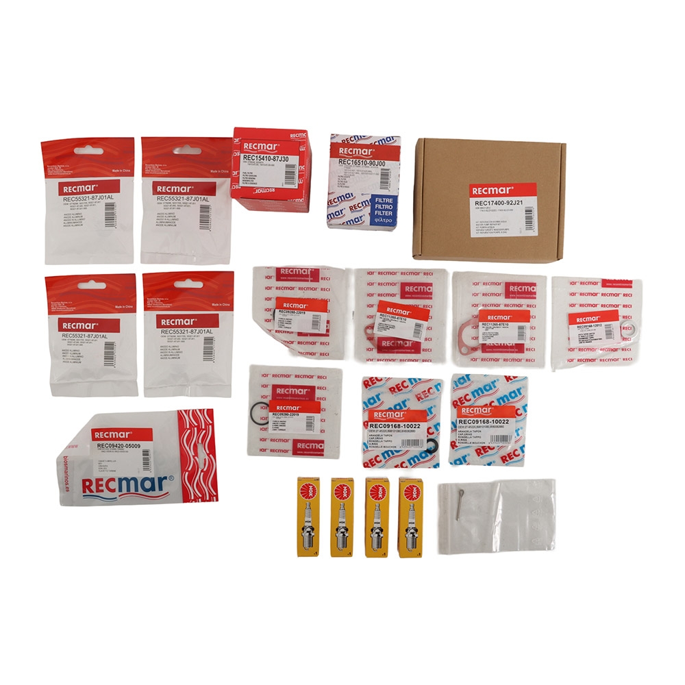 Recmar Service Maintenance Kit for Suzuki DF100/DF115 2010-2012 Outboard Engines
