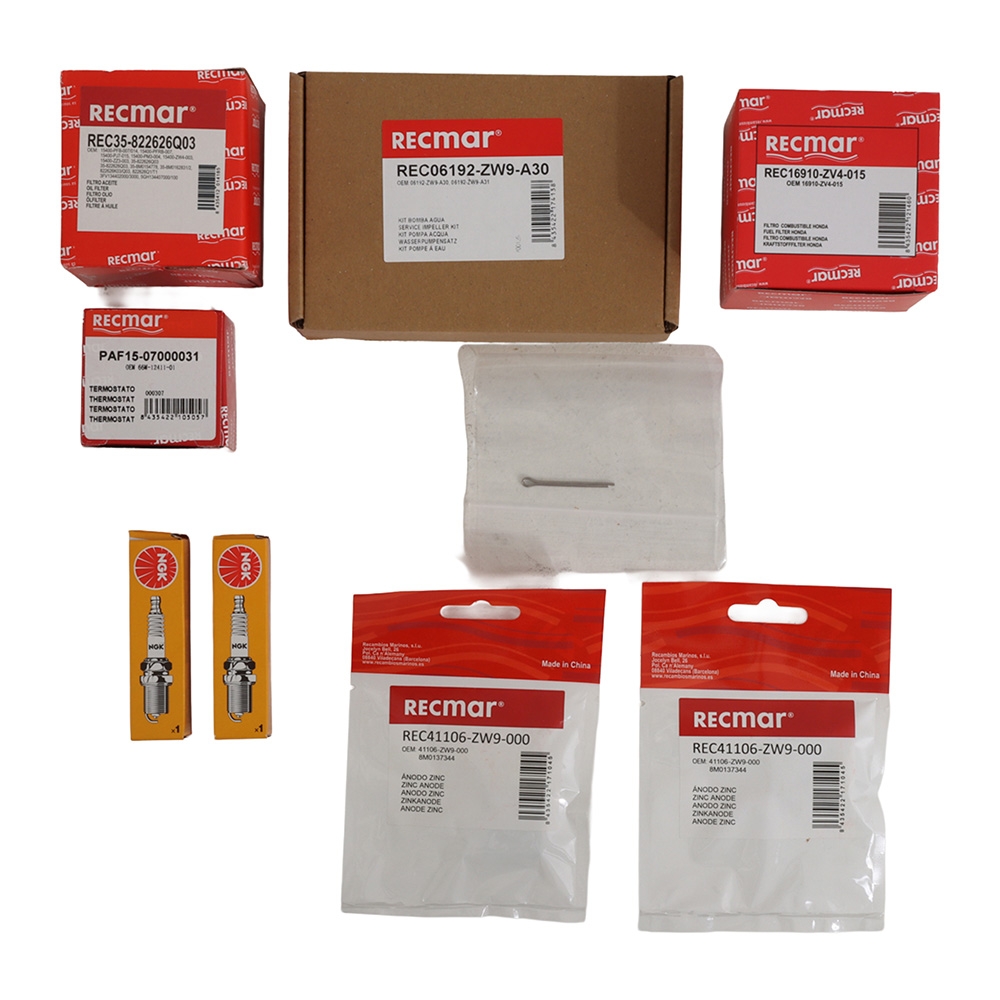 Recmar Service Maintenance Kit for Honda BF15D/BF20D Outboard Engines