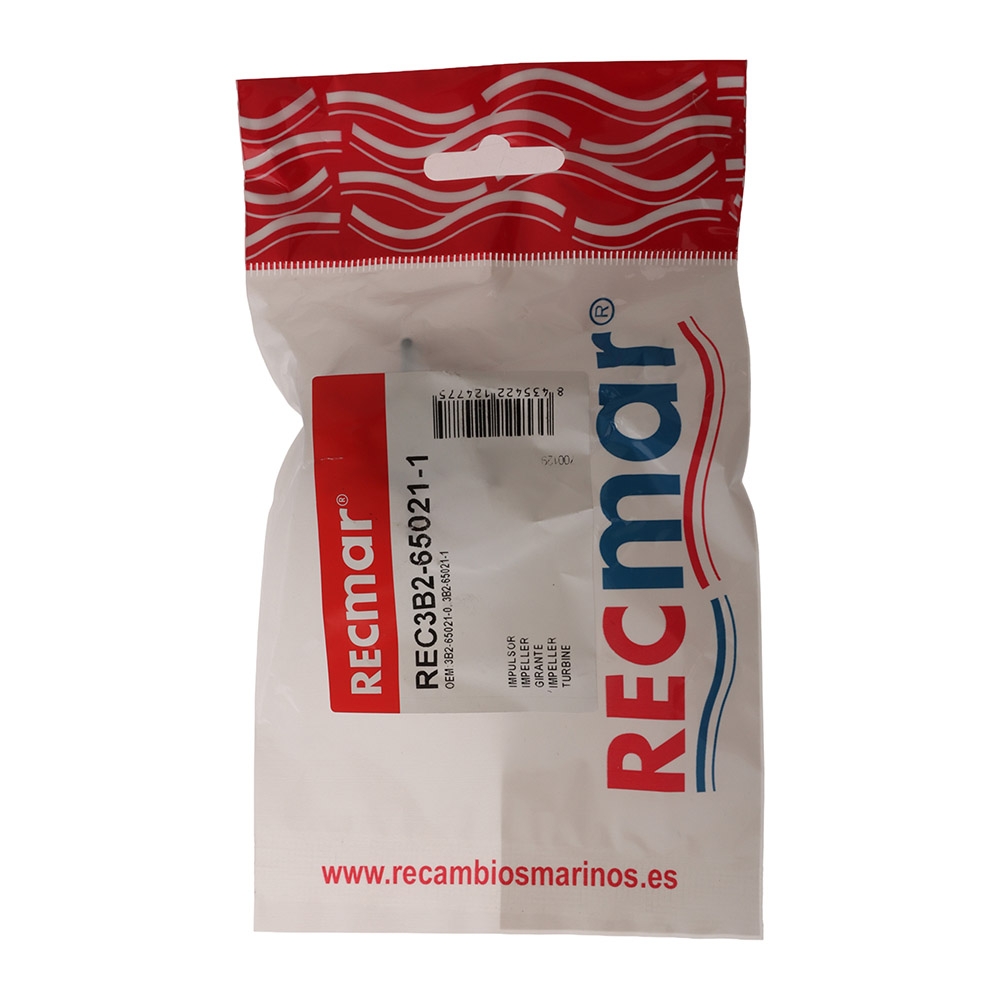 Recmar 3B2-65021-1 Water Pump Impeller for Mercury/Tohatsu/Nissan Outboard