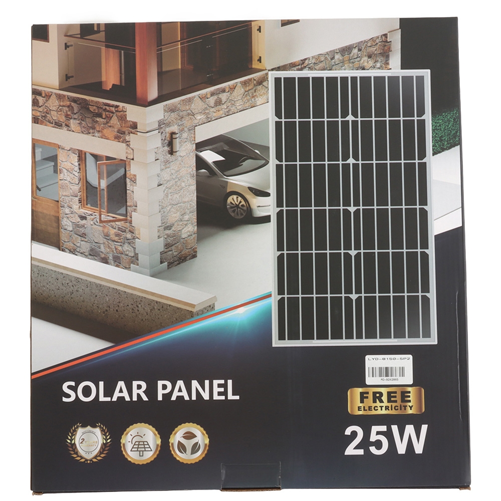 Solar Panel 25W - 530 x 350 x 17mm