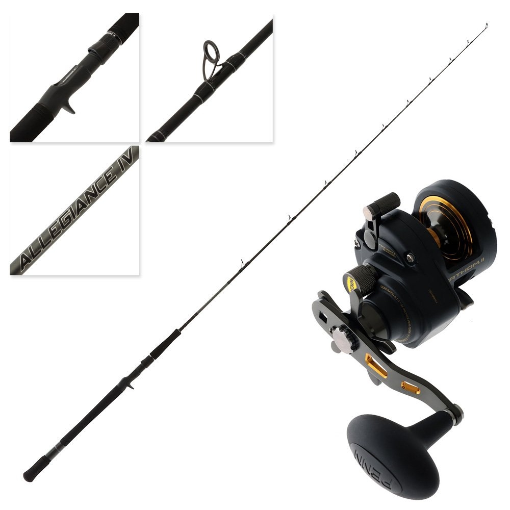 PENN Fathom II 8XN Allegiance IV 631M Inshore OH Jigging Combo 6ft 3in 80-180g 1pc