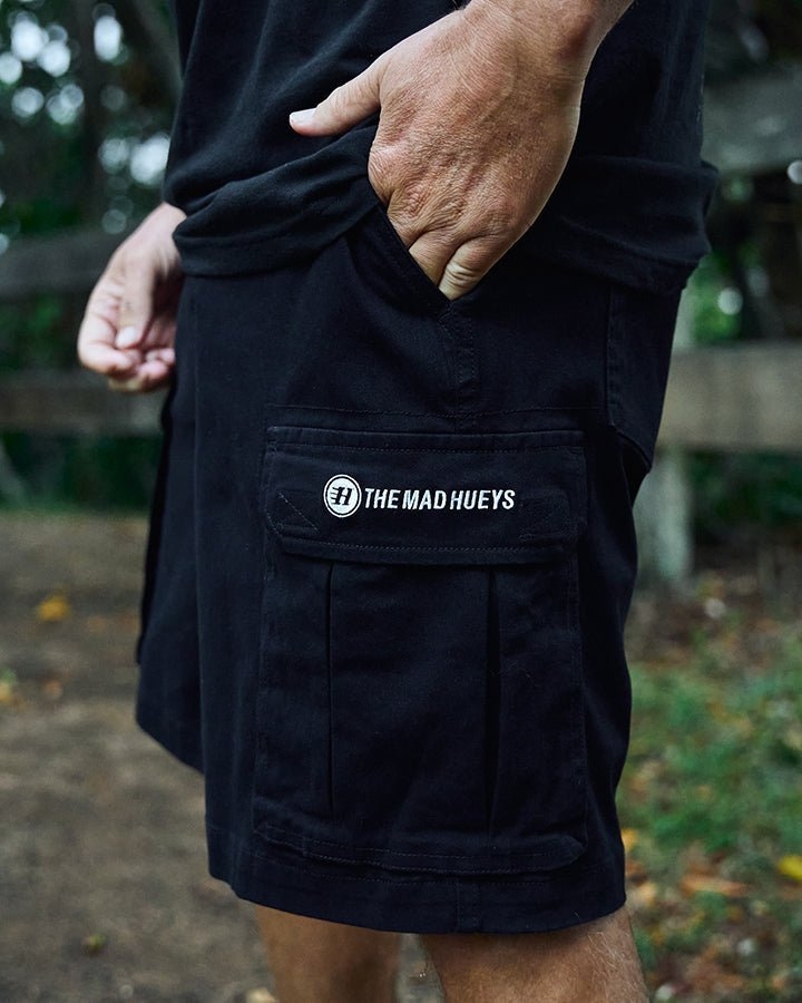 The Mad Hueys Snagged Mens Cargo Shorts