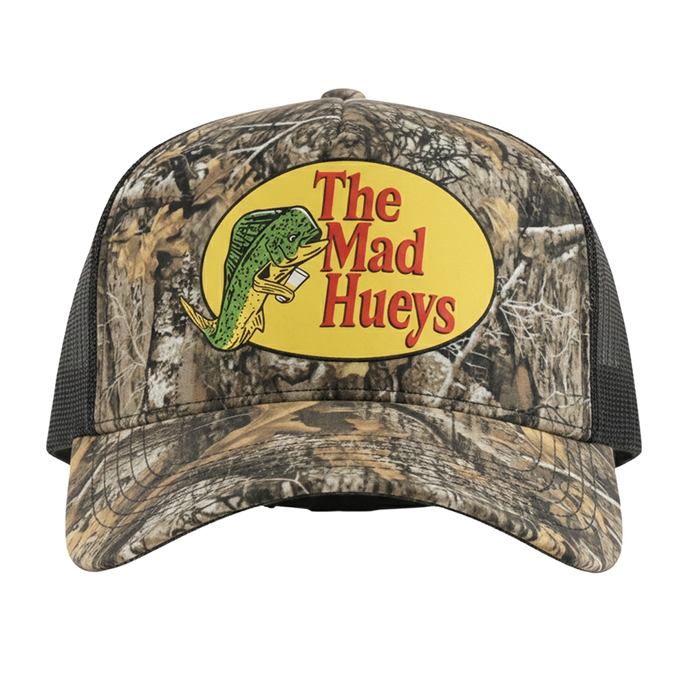 The Mad Hueys Pro Hueys Foam Trucker Cap Woodland Camo