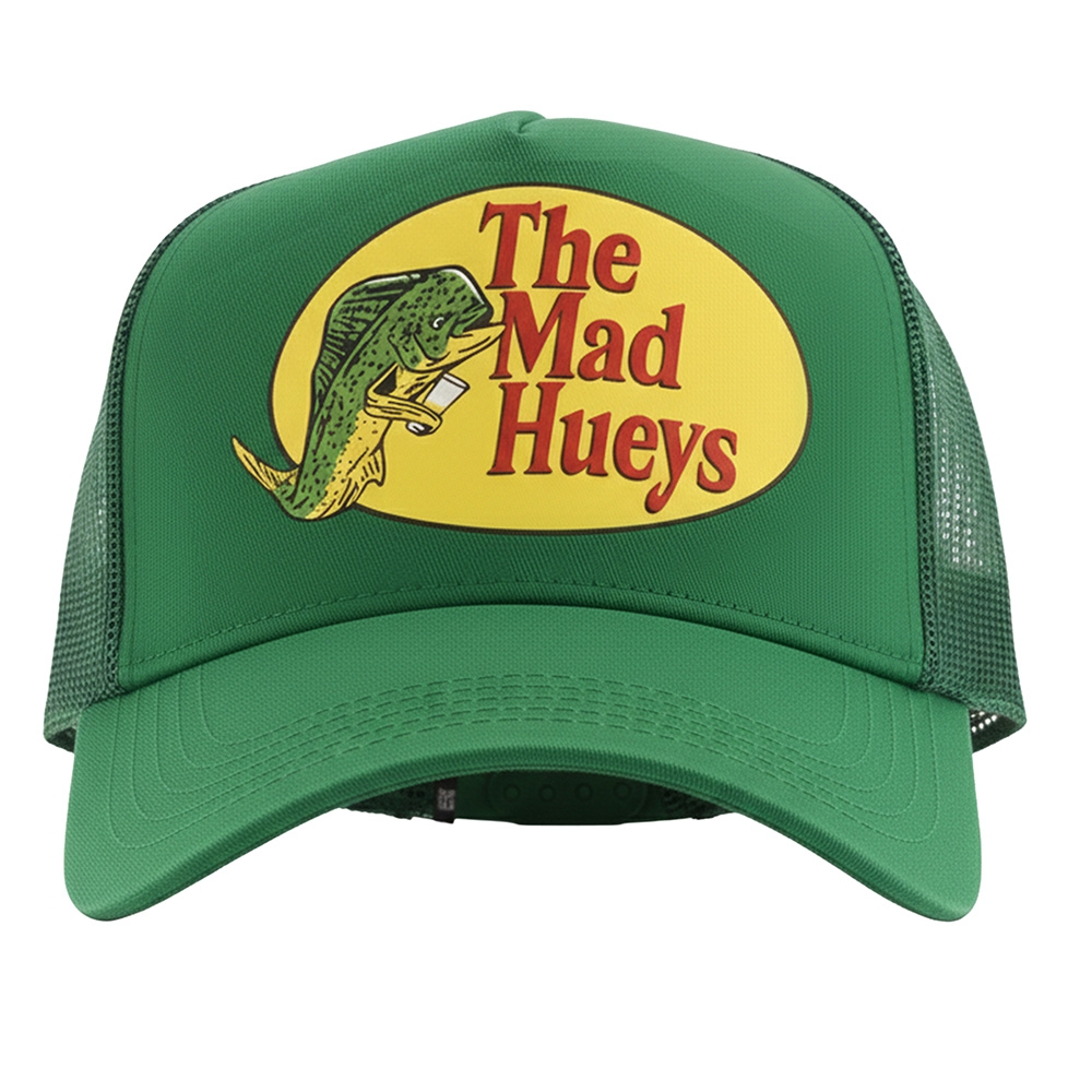The Mad Hueys Pro Hueys Twill Trucker Cap Pine Green