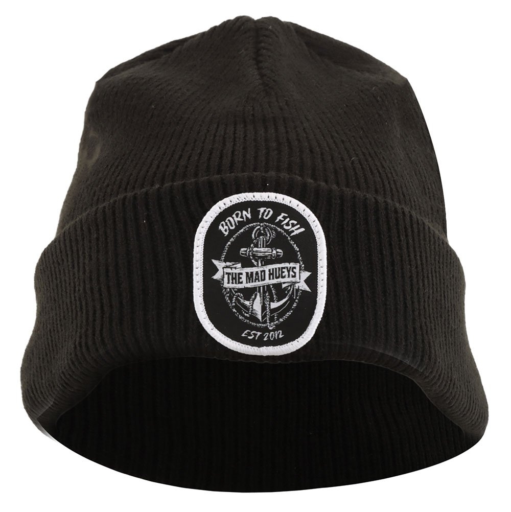 The Mad Hueys Born To Fish Beanie Black