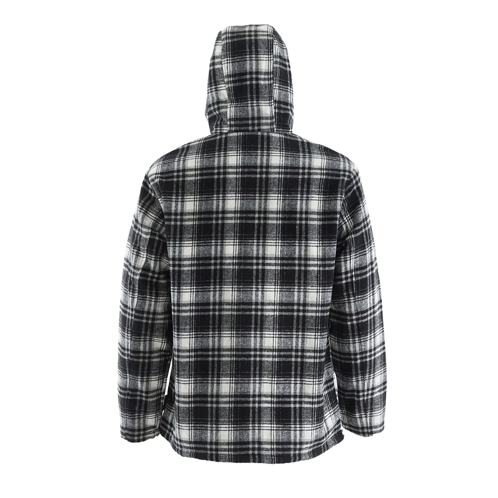 The Mad Hueys Hazza Flannel Sherpa Mens Hooded Jacket