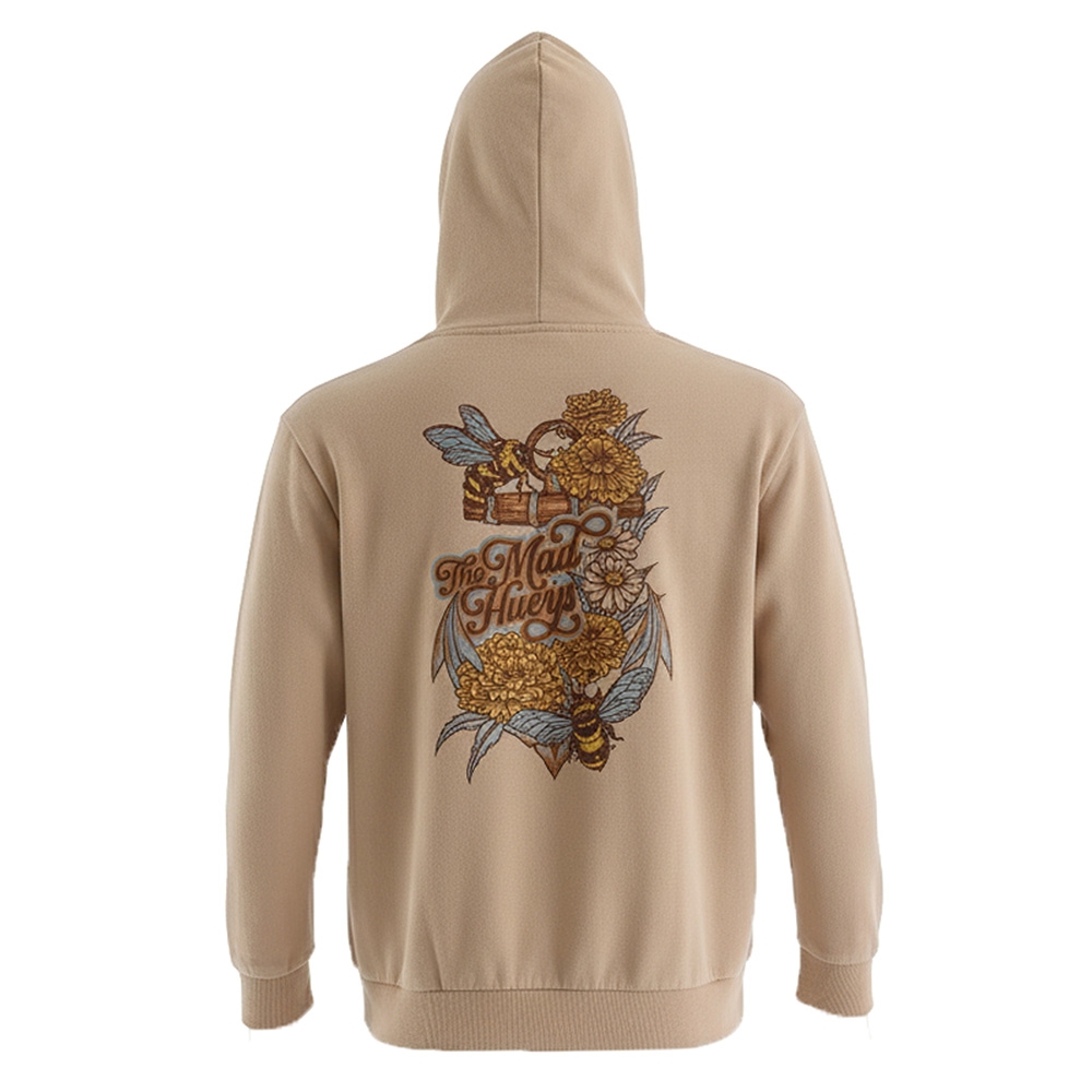 The Mad Hueys Bee Anchor Womens Pullover Hoodie