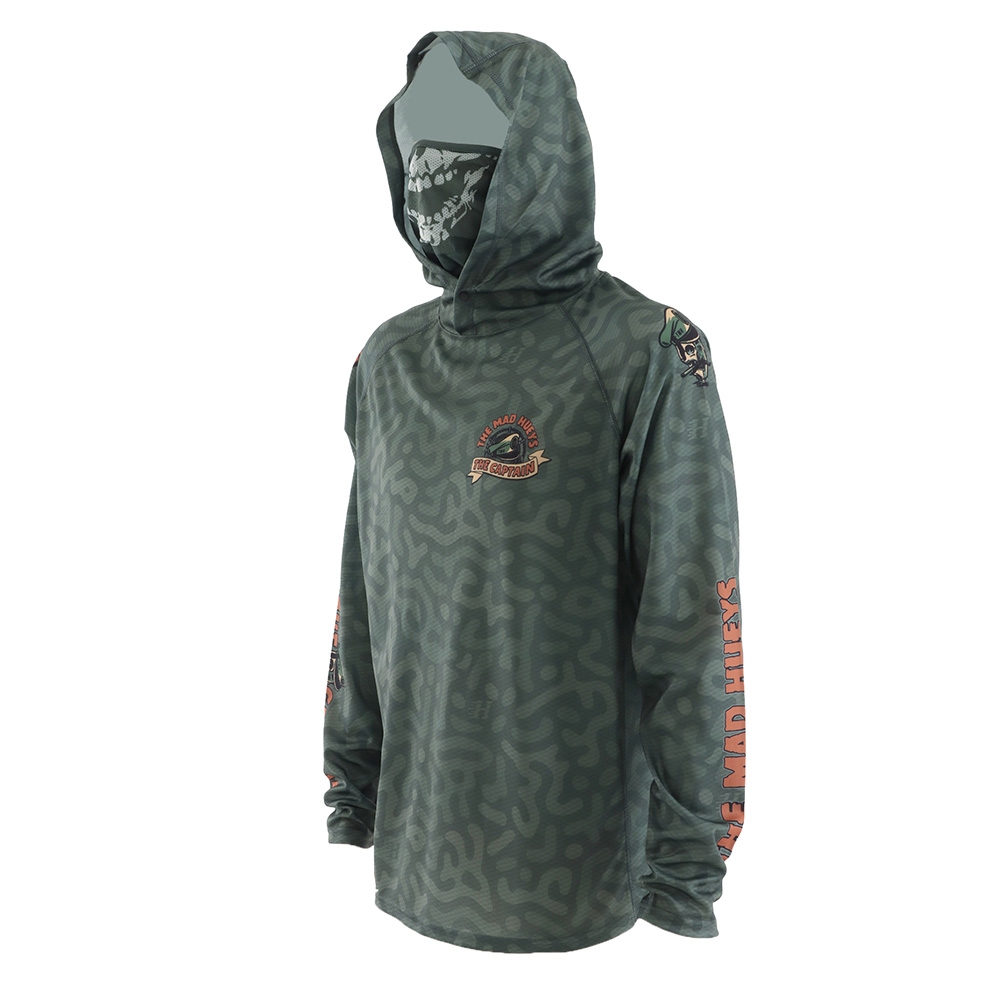 The Mad Hueys Captain Two Faced UPF 50+ Hooded Fishing Jersey