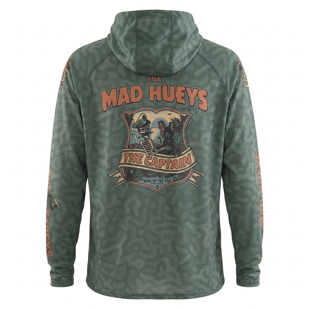 The Mad Hueys Captain Two Faced UPF 50+ Hooded Fishing Jersey