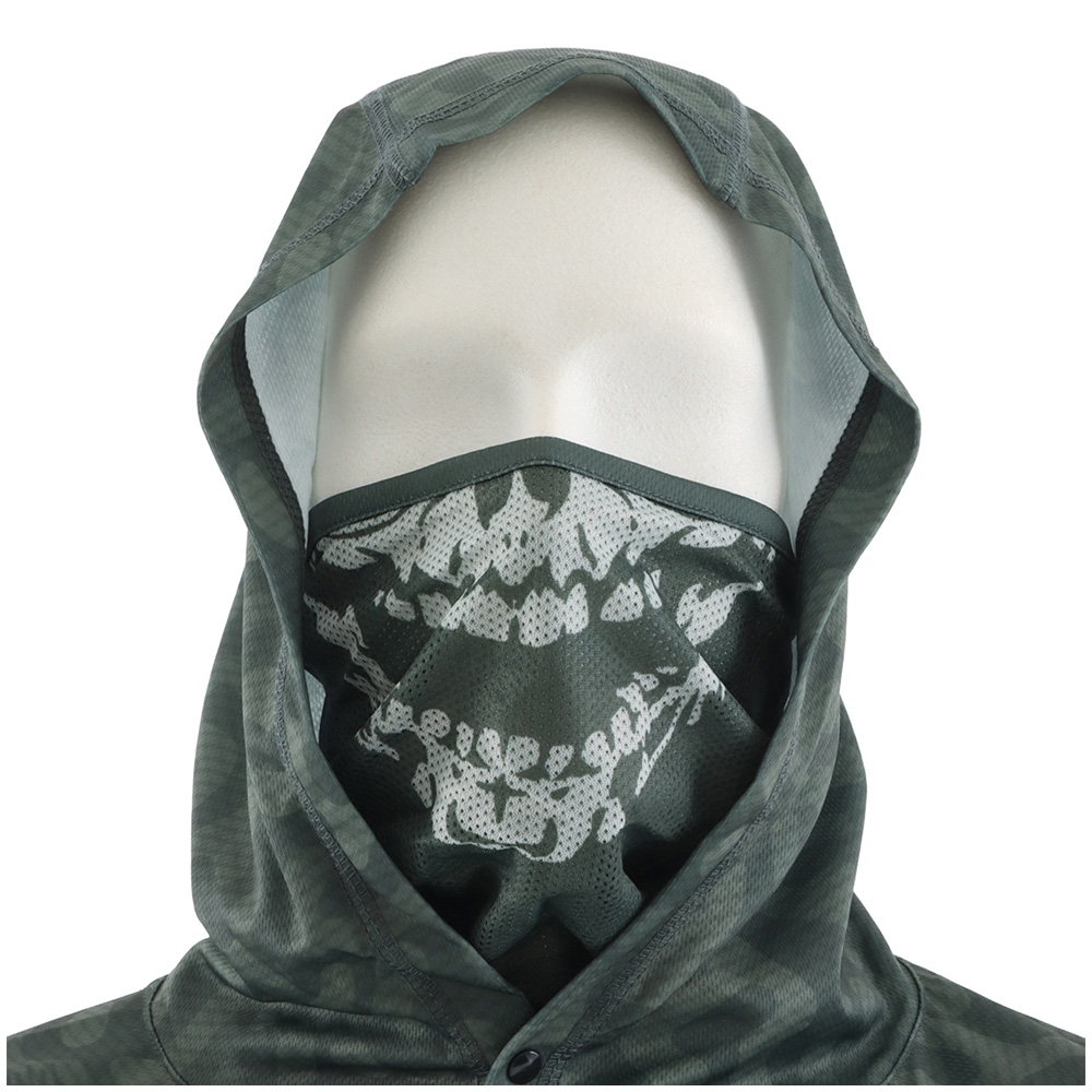 The Mad Hueys Captain Two Faced UPF 50+ Hooded Fishing Jersey