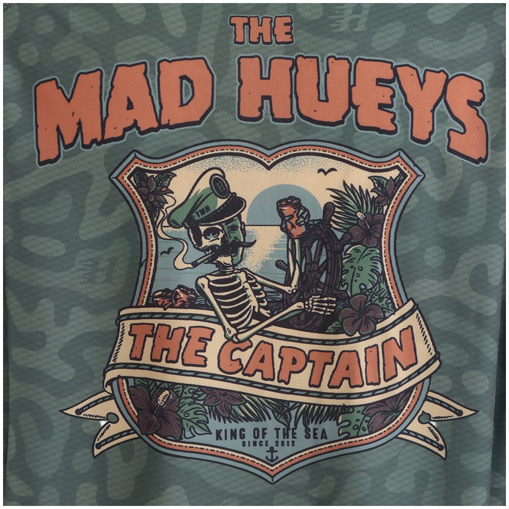 The Mad Hueys Captain Two Faced UPF 50+ Hooded Fishing Jersey