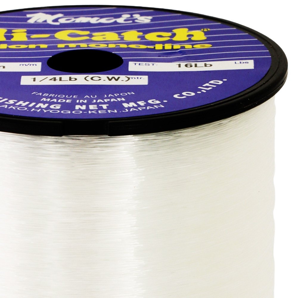 Momoi Hi-Catch Classic Nylon Mono Line 1/4lb Spool Clear