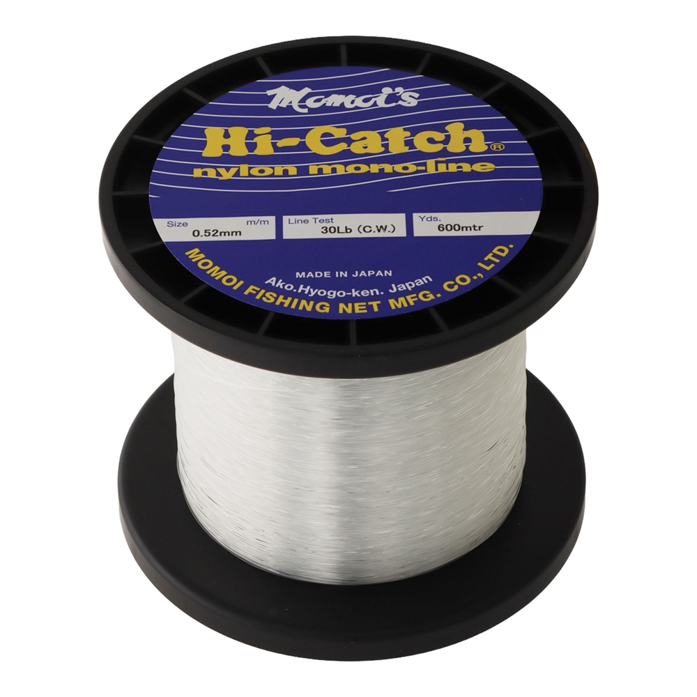 Momoi Hi-Catch Classic Nylon Mono Line Clear 30lb 0.52mm 600m