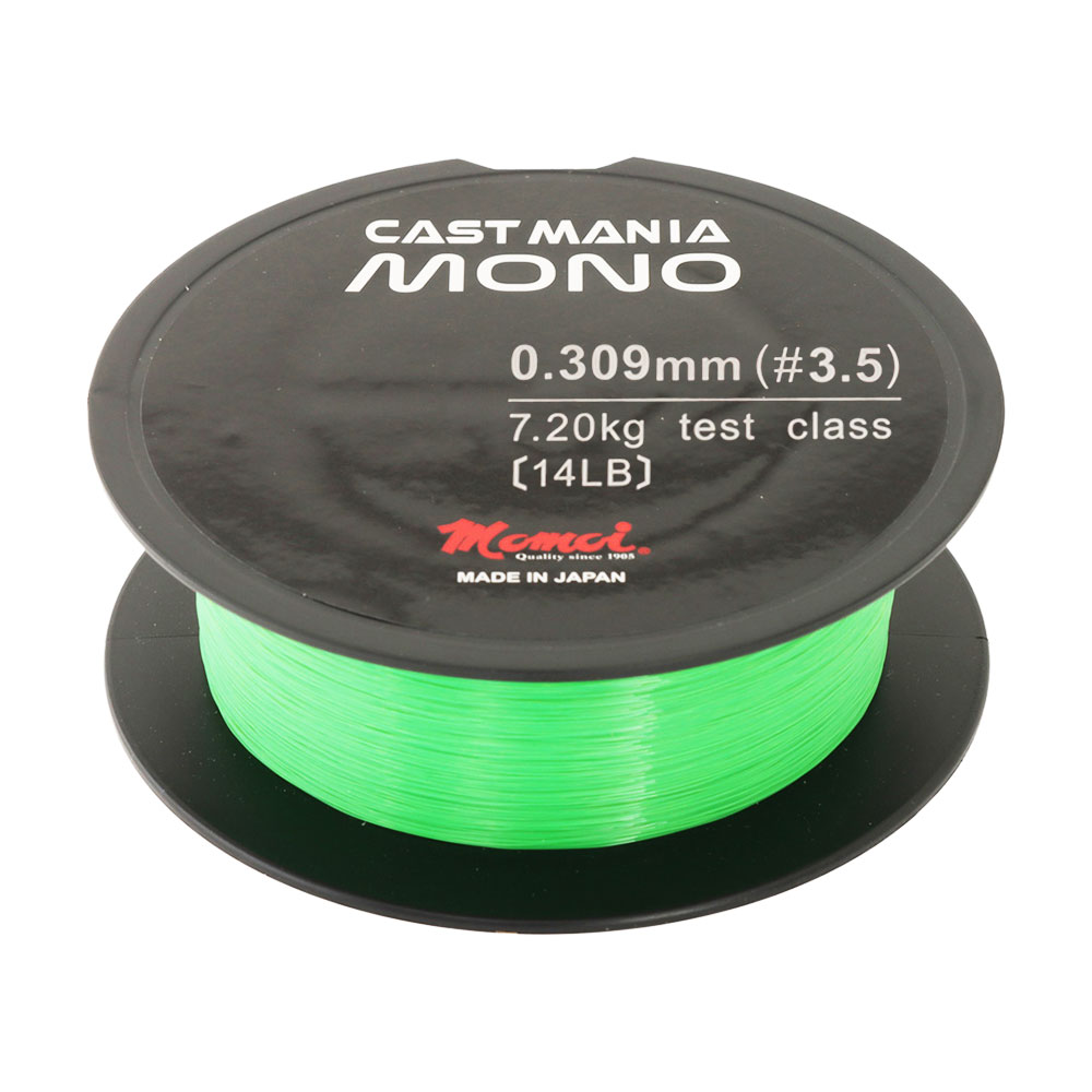 Momoi Cast Mania Monofilament Line Wasabi Green 1200m 14lb 0.30mm