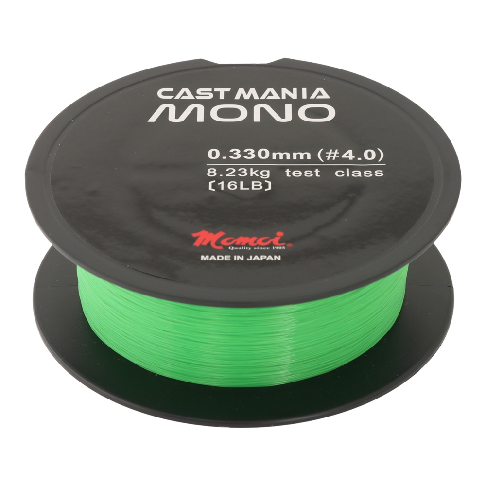 Momoi Cast Mania Monofilament Line Wasabi Green 1200m 16lb 0.33mm