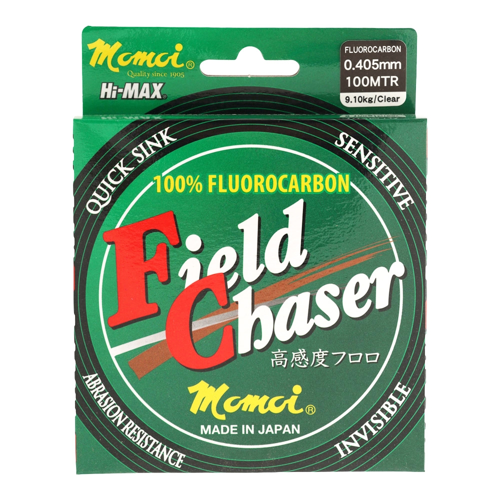 Momoi Hi-MAX Field Chaser Fluorocarbon Line Clear 100m 20lb (9.1kg) 0.40mm