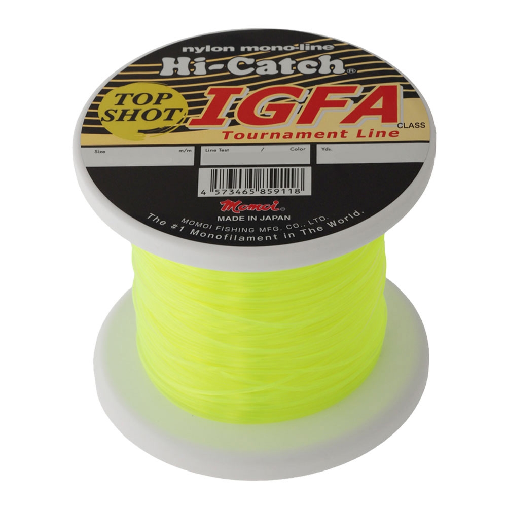 Momoi Hi-Catch IGFA Tournament Top Shot Mono Line Fluorescent Yellow 100m