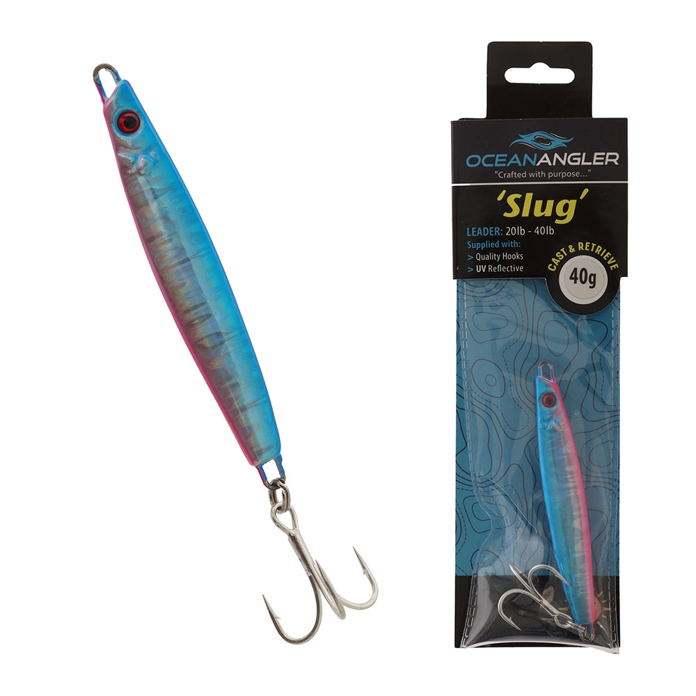 Ocean Angler Slug Jig 40g Pink/Blue