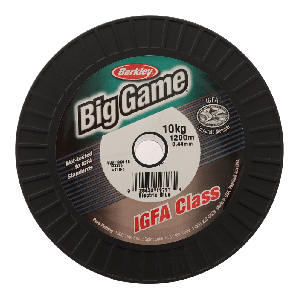 Berkley IGFA Big Game Monofilament Line Electric Blue 1200m 10kg 0.44mm