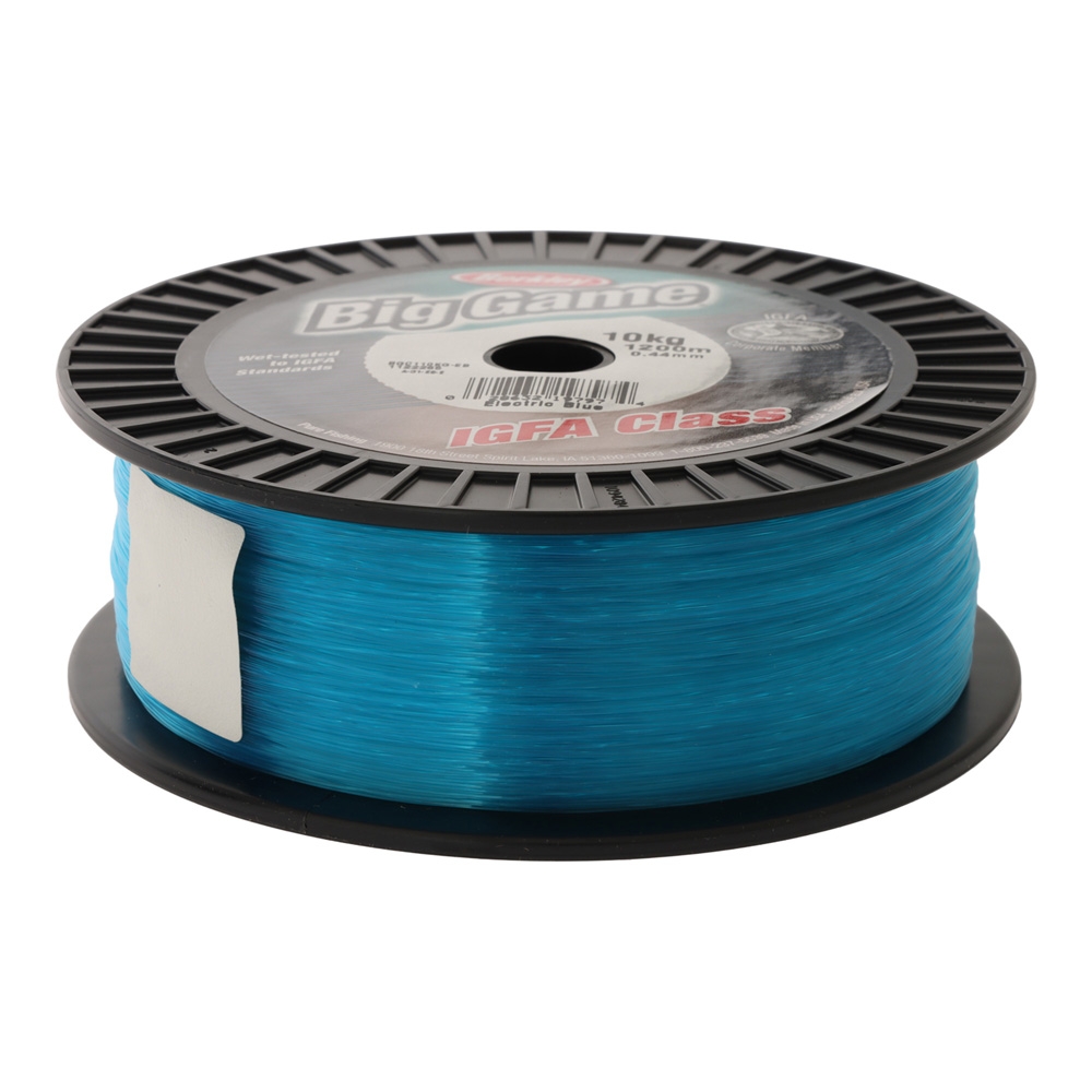 Berkley IGFA Big Game Monofilament Line Electric Blue 1200m 10kg 0.44mm