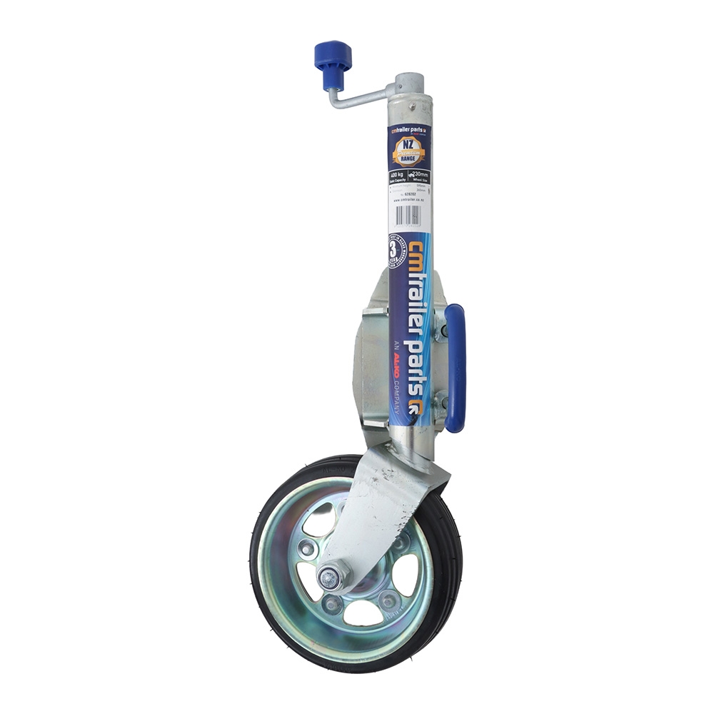CM Trailer Parts Premium Swing Up Jockey Wheel 230x80mm - 400kg Capacity