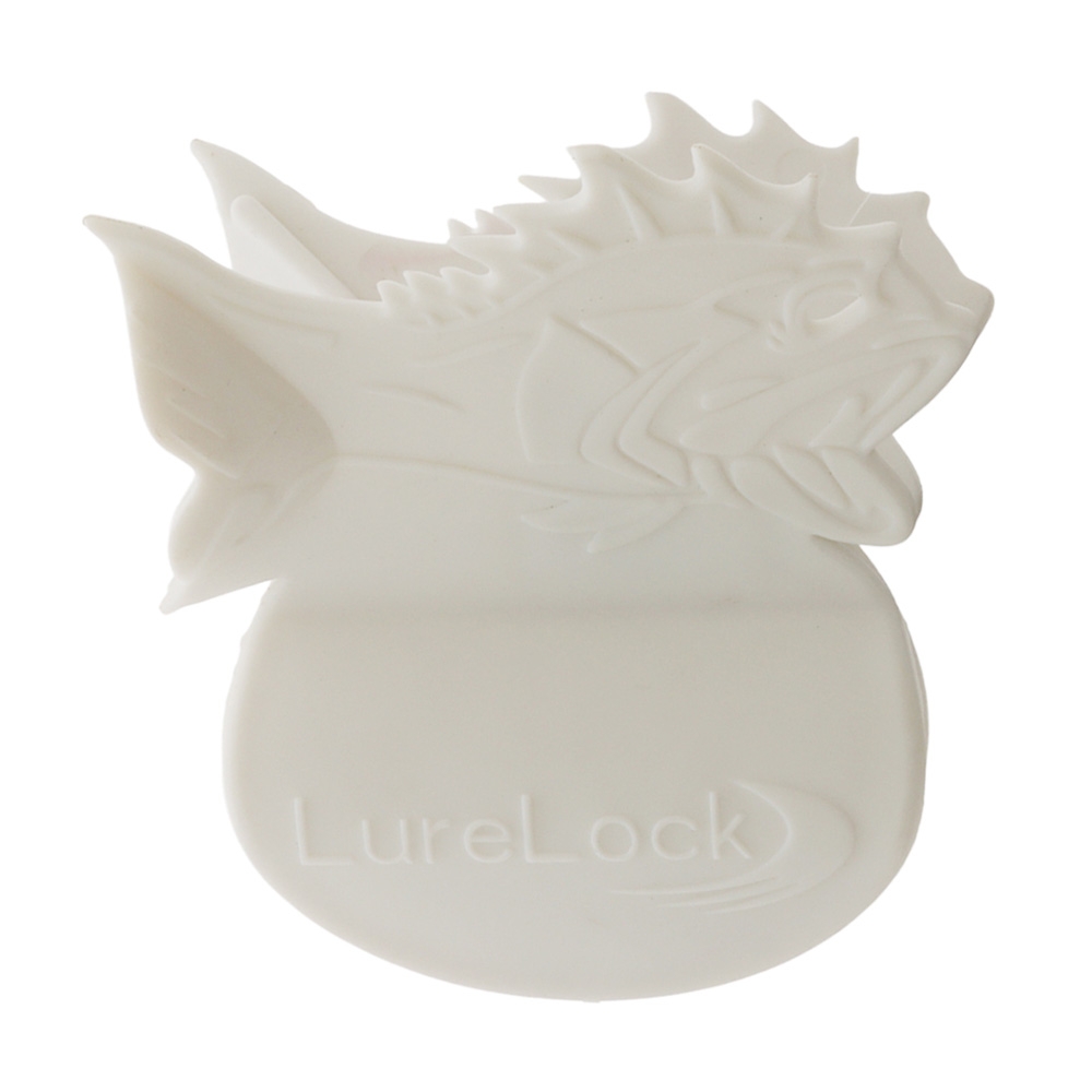 LureLock Lure & Sinker Holder Clip White