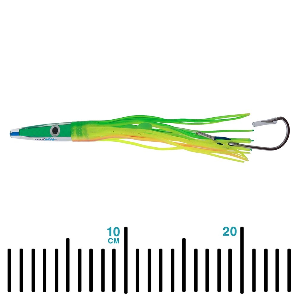 H2O Pro Hummingbird Bulb Squid Daisy Chain with Mean Machine Stinger Green/Yellow/Orange