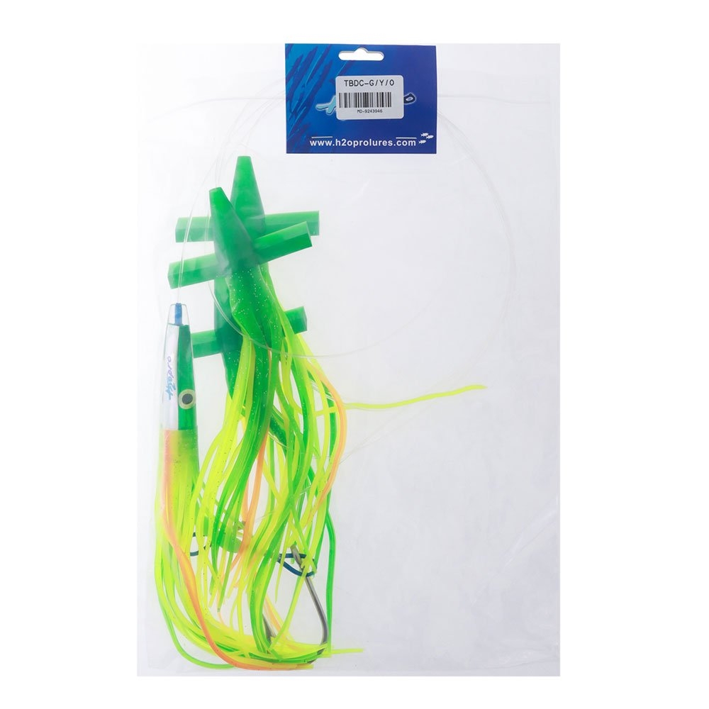 H2O Pro Hummingbird Teaser Bird Daisy Chain with Mean Machine Stinger Green/Yellow/Orange