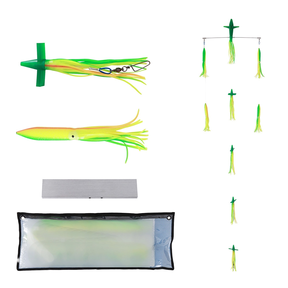 H2O Pro Titanium Duo Directional Sideswimmer Bar 18in Green/Yellow/Orange