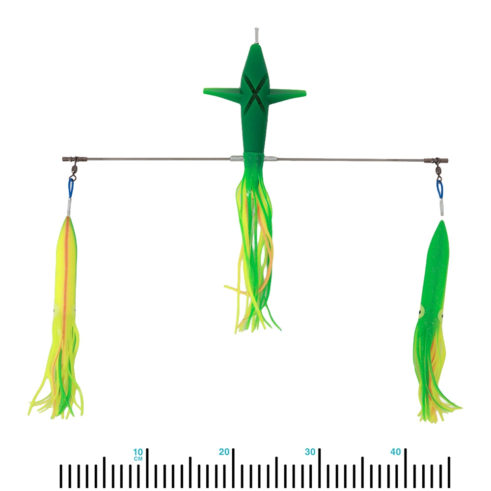 H2O Pro Titanium Duo Directional Sideswimmer Bar 18in Green/Yellow/Orange