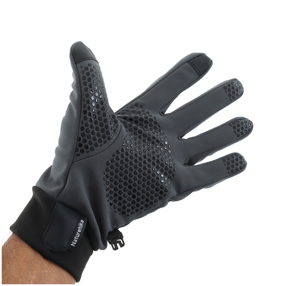 Naturehike GL05 Anti-Slip Fleece Touchscreen Gloves Grey
