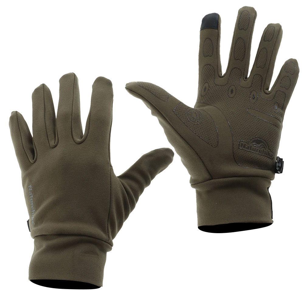 Naturehike GL10 Non-Slip Touchscreen Gloves Olive Green