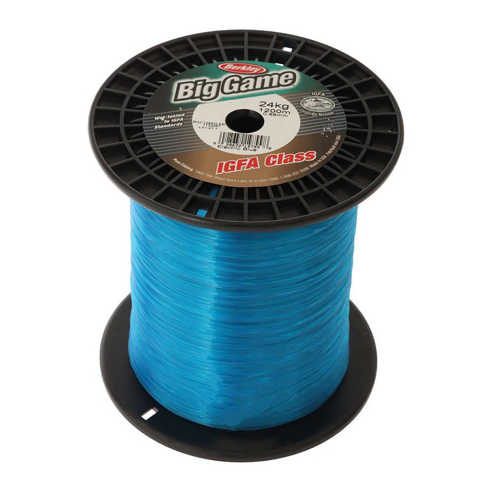 berkley electric blue fishing line Prospec Chrome (Ocean Blue) Tested and approved by Berkleys top Saltwater Captains and Guides Buy Berkley Big Game IGFA