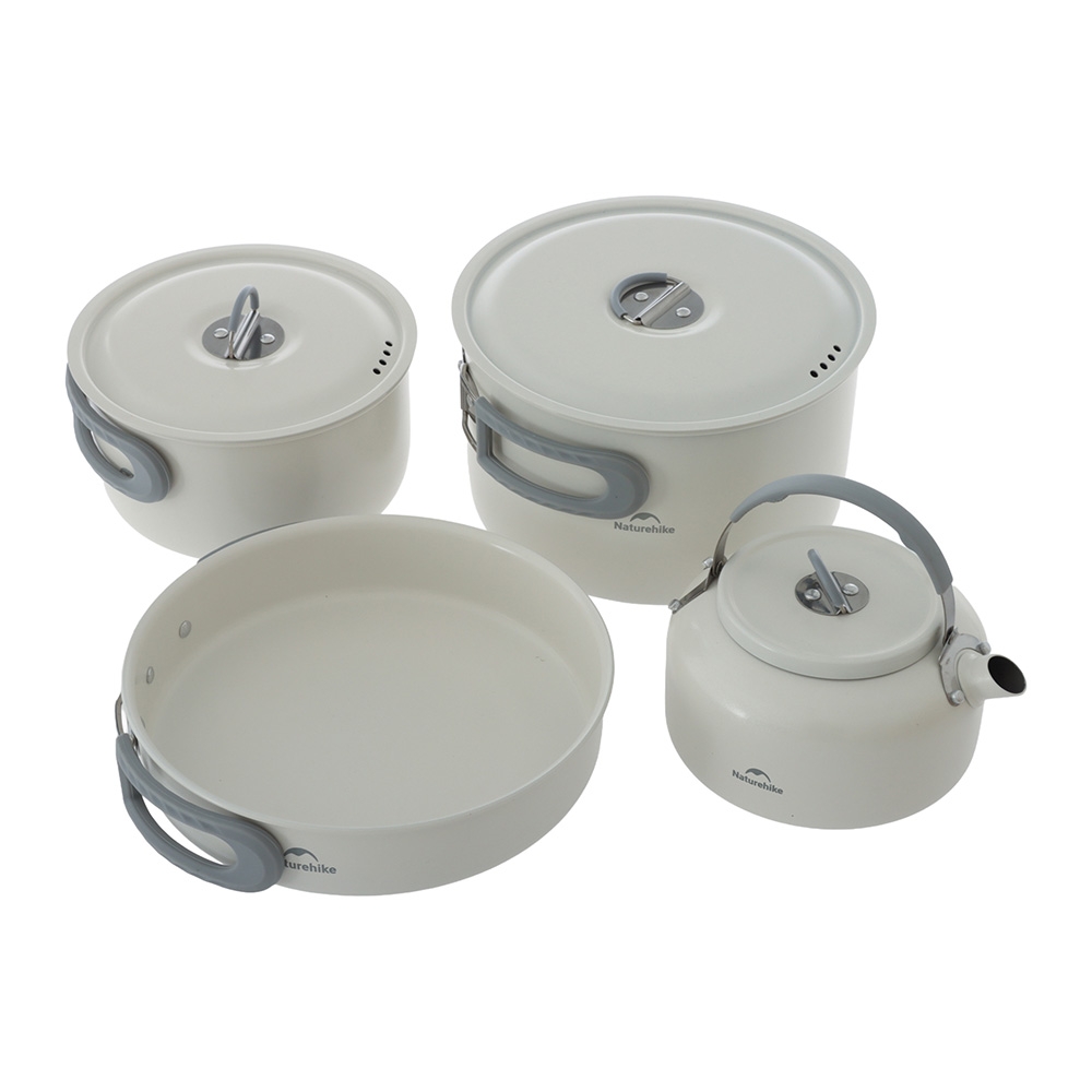Naturehike 7-Piece Non-Stick Ceramic Pot Set 4-7 Person