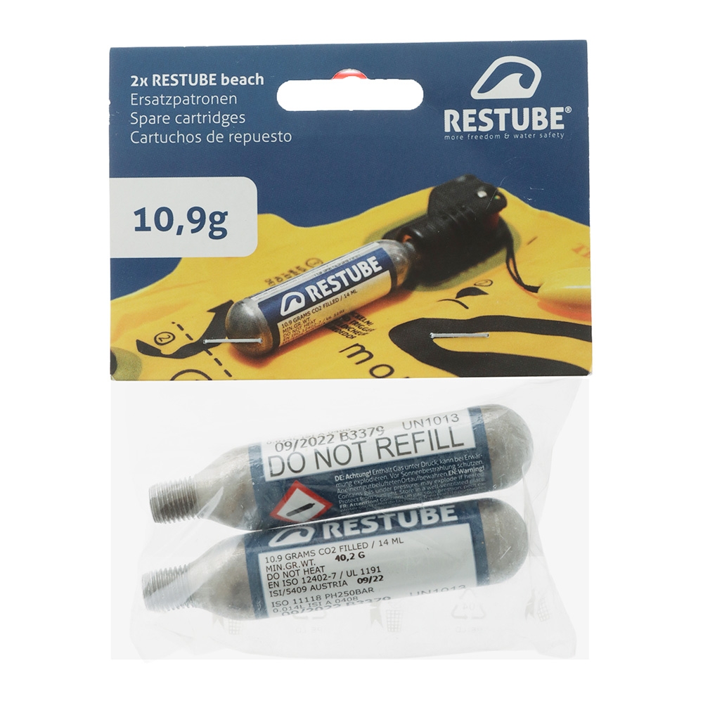 Restube CO2 Replacement Cartridge 10.9g 2-Pack 