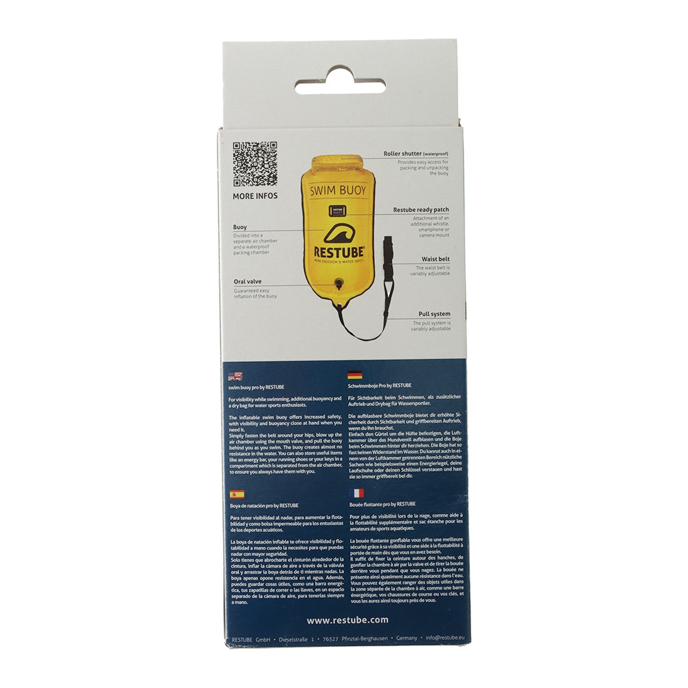 Restube Swim Buoy Pro Inflatable Tow-Behind Buoyancy Aid 125N