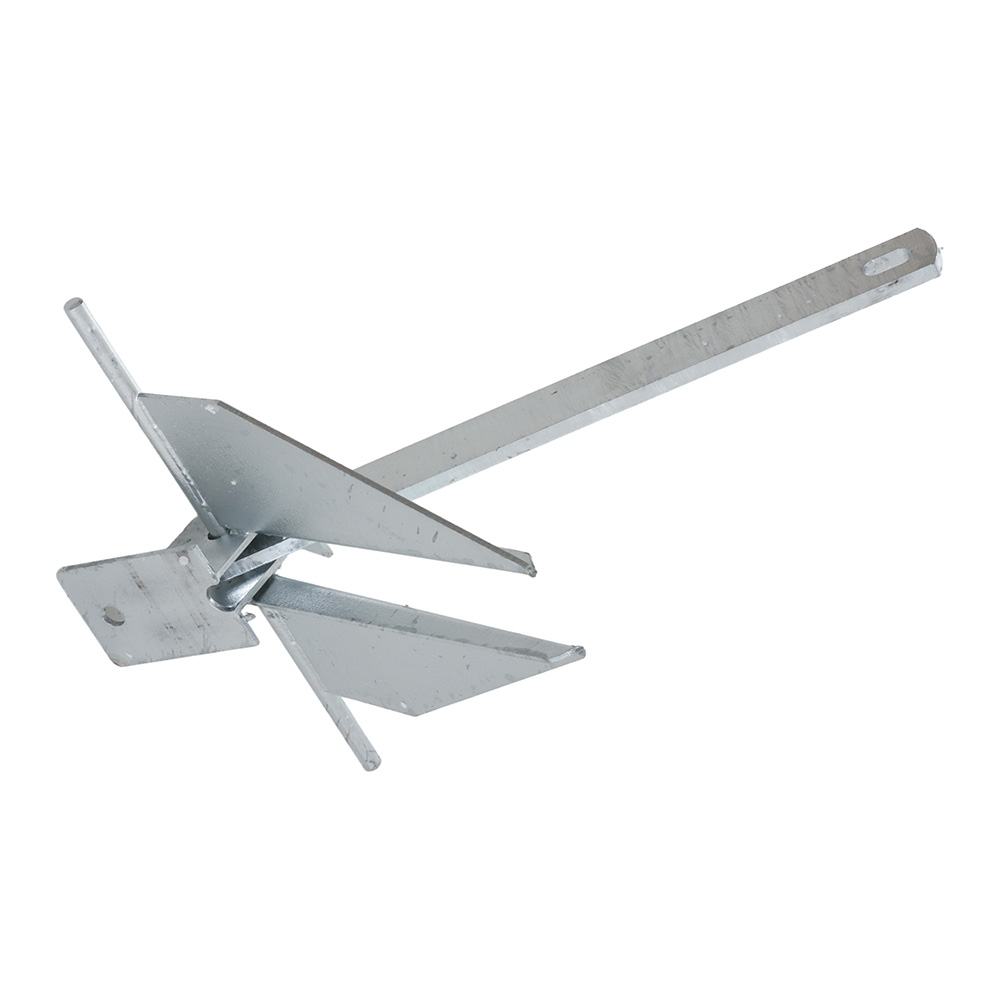 Danforth Galvanised Anchor Pack 4kg with 6mm Chain / 50m Rope