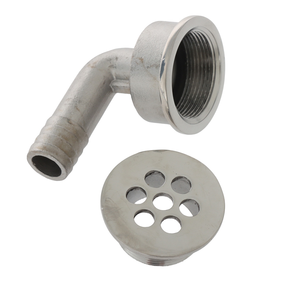 316 Stainless Steel 90deg Deck Drain 16mm