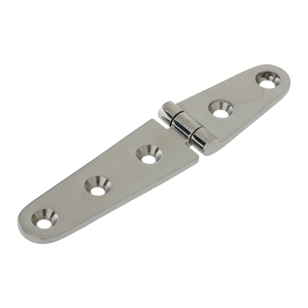 Precision Cast 316 Stainless Steel Strap Hinge Polished 5 3/16in / 131.7mm