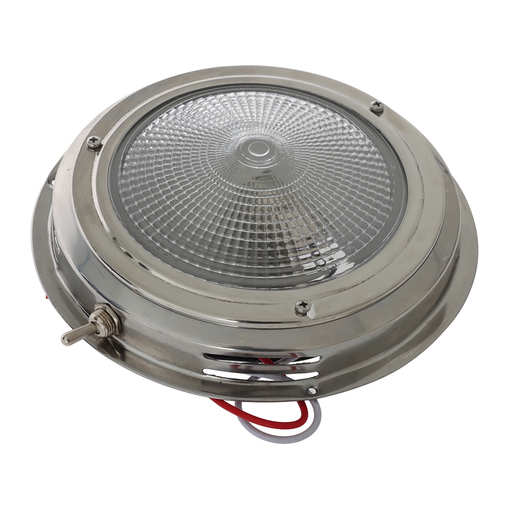 304 Stainless Steel Vented Dome Light 127mm 12V 15W