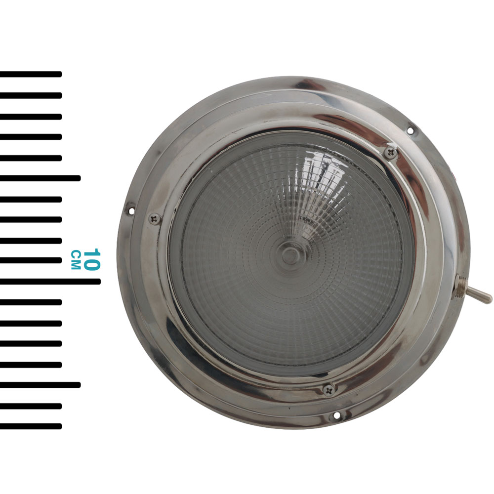 304 Stainless Steel Vented Dome Light 127mm 12V 15W