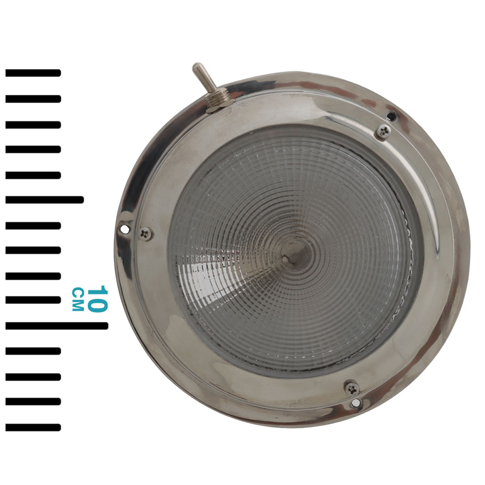 304 Stainless Steel Vented Dome Light 101.6mm 12V 15W